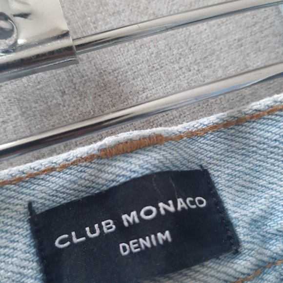 Club Monaco Relaxed Slim Crop and Strength Leg Denim Jeans - Picture 15 of 16